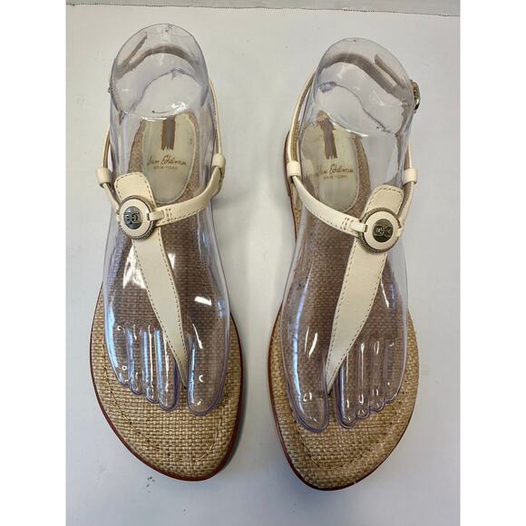 Sam Edelman Women's Gigi RetroT-Strap Sandals Size 7.5 Color: Modern Ivory - Picture 3 of 7